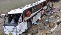 ایران،مسافر بس کو خوفناک حادثہ،21 افراد جاں بحق اور 35 زخمی