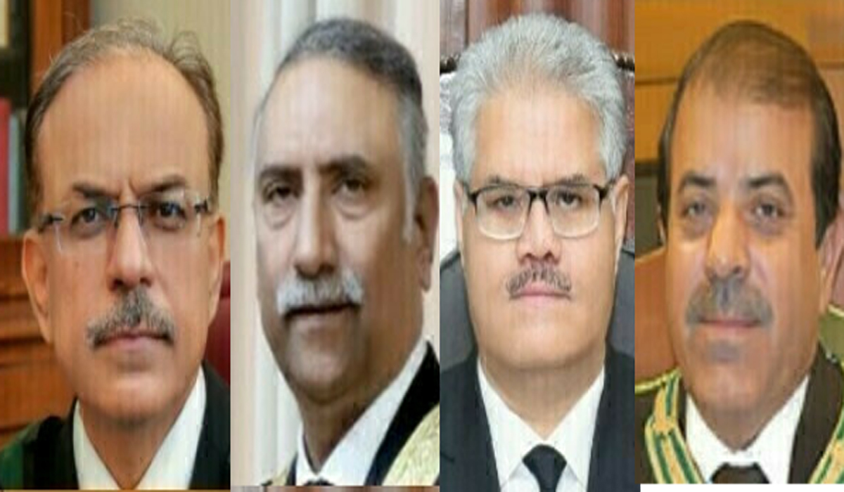 چاروں مستقل چیف جسٹسز کی تعیناتی کے نوٹیفکیشن جاری
