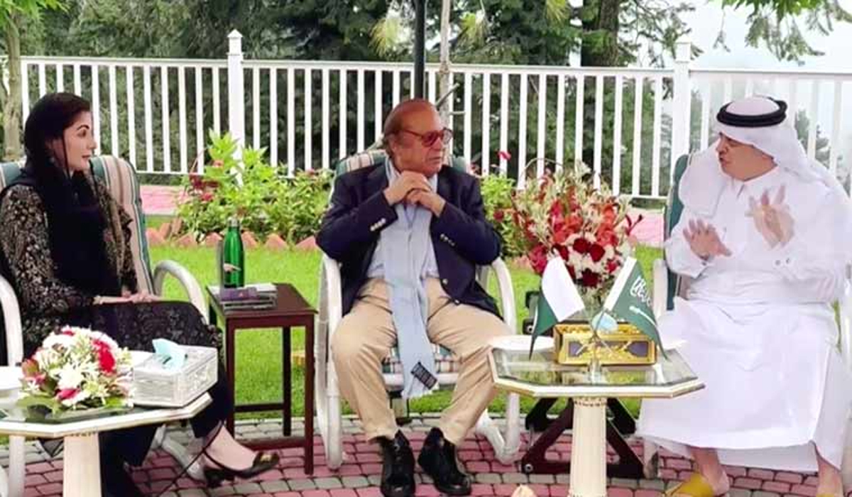 نواز شریف اور مریم نواز سے سعودی سفیر کی ملاقات