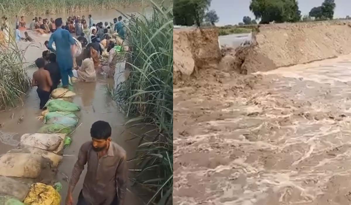 دریائے ستلج کے سیلابی ریلوں سے بہاولپور میں7 بند ٹوٹ گئے