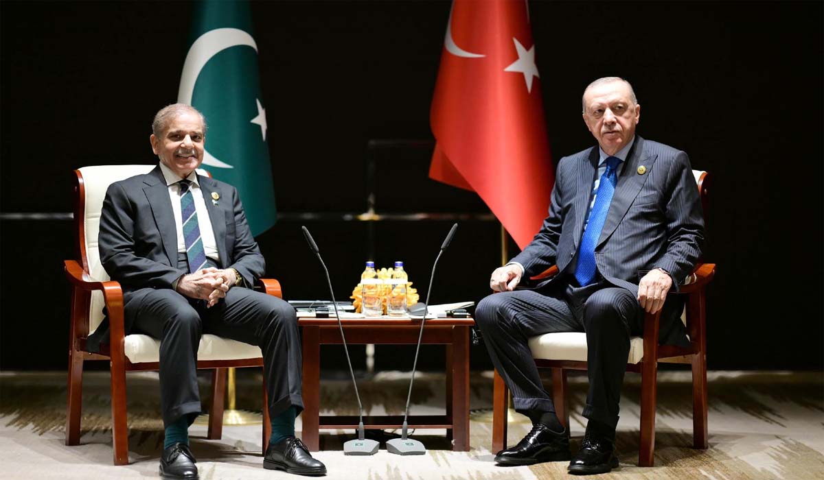 وزیراعظم شہباز شریف اور ترک صدر کی ملاقات