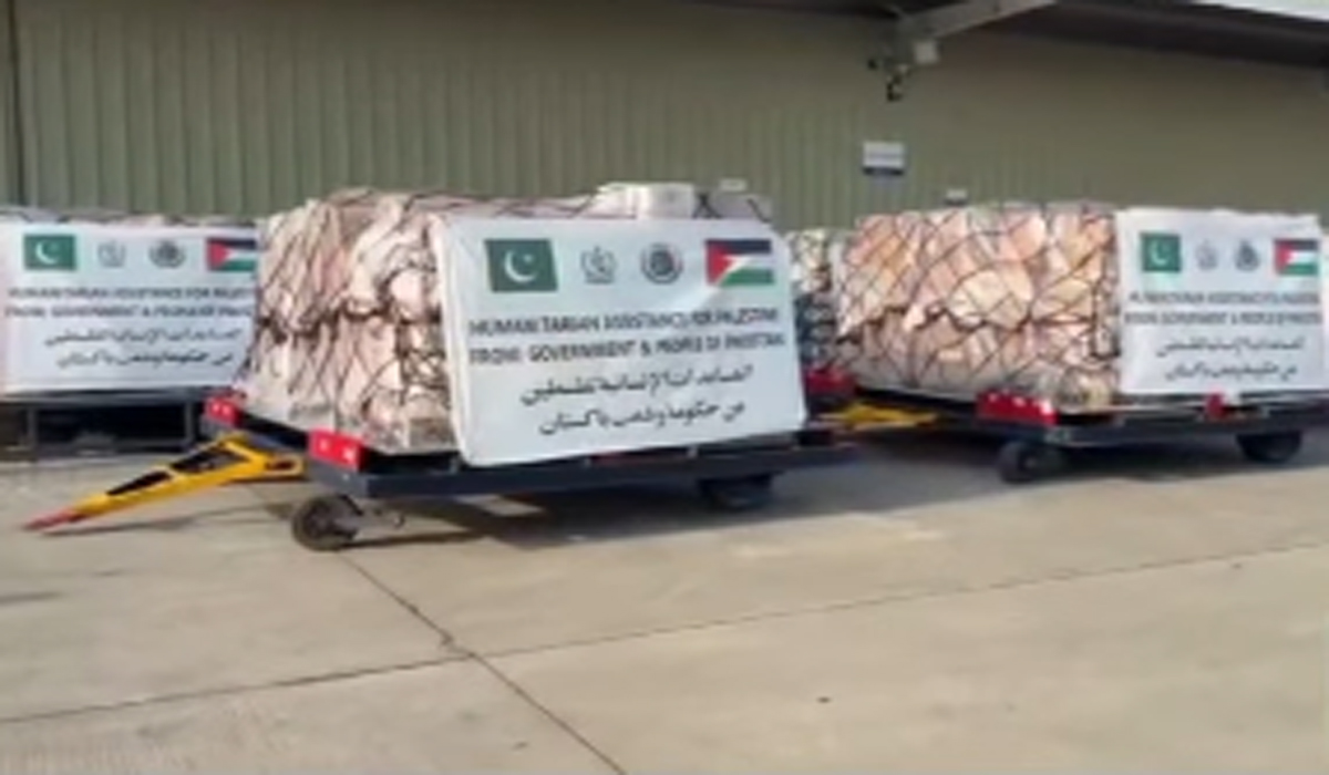 پاکستان کی جانب سے غزہ کیلئے 17ویں امدادی کھیپ روانہ