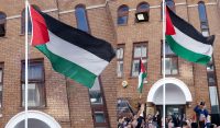 لندن میں فلسطینی مشن کو سفارتخانے کا درجہ،پہلی بار پرچم کشائی