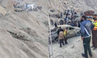 دیامر میں لینڈ سلائیڈنگ،6گاڑیاں ملبے کے نیچے دب گئیں
